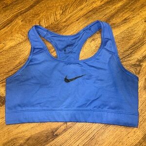 Blue Nike sports bra